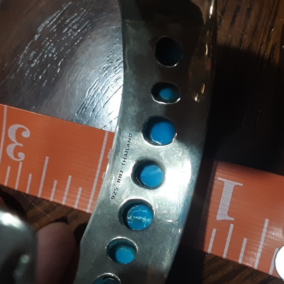 Sterling Silver/Turquoise Bracelet - Picture 5 of 8